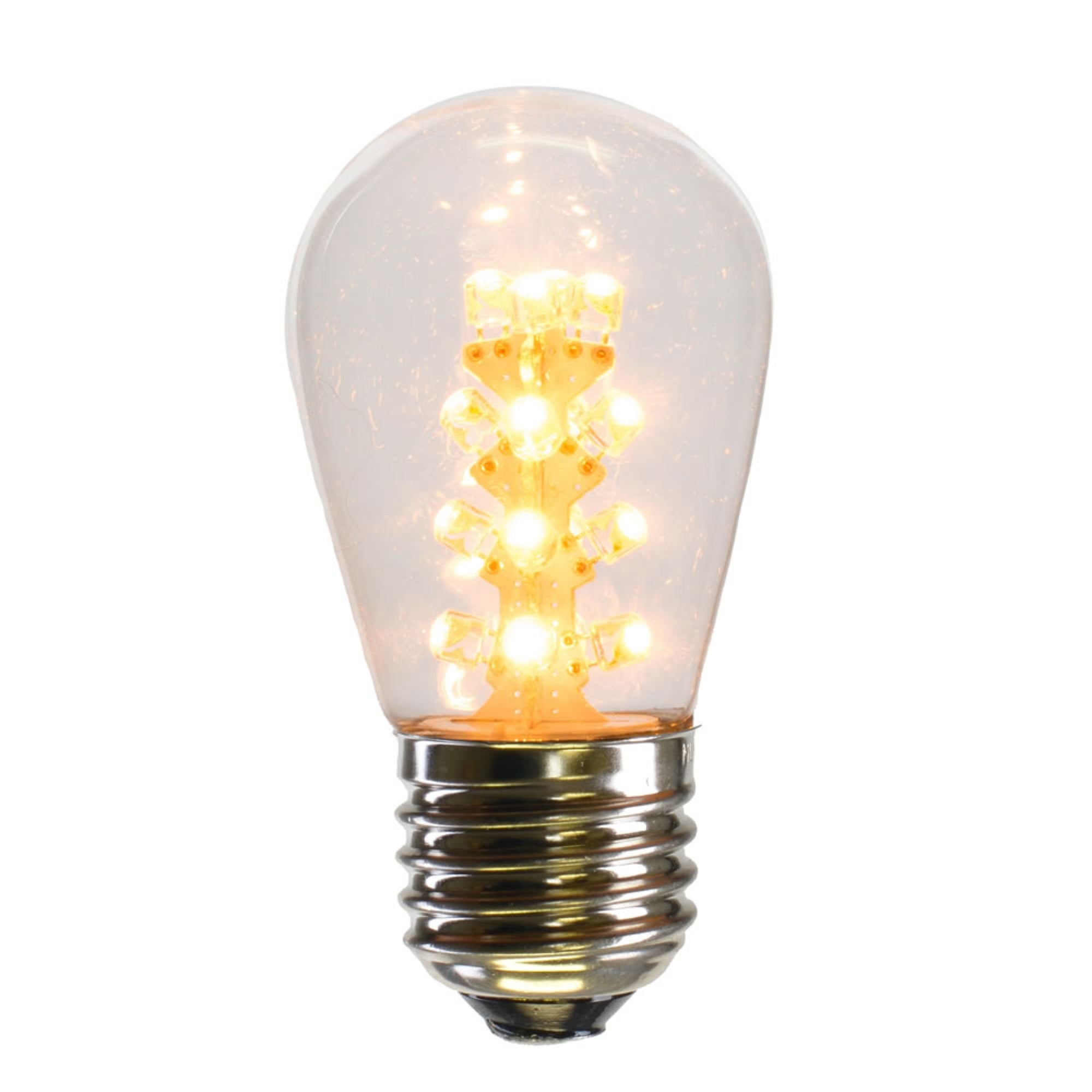 S14 LED WmWht Transp Bulb E26 Base 5/pk