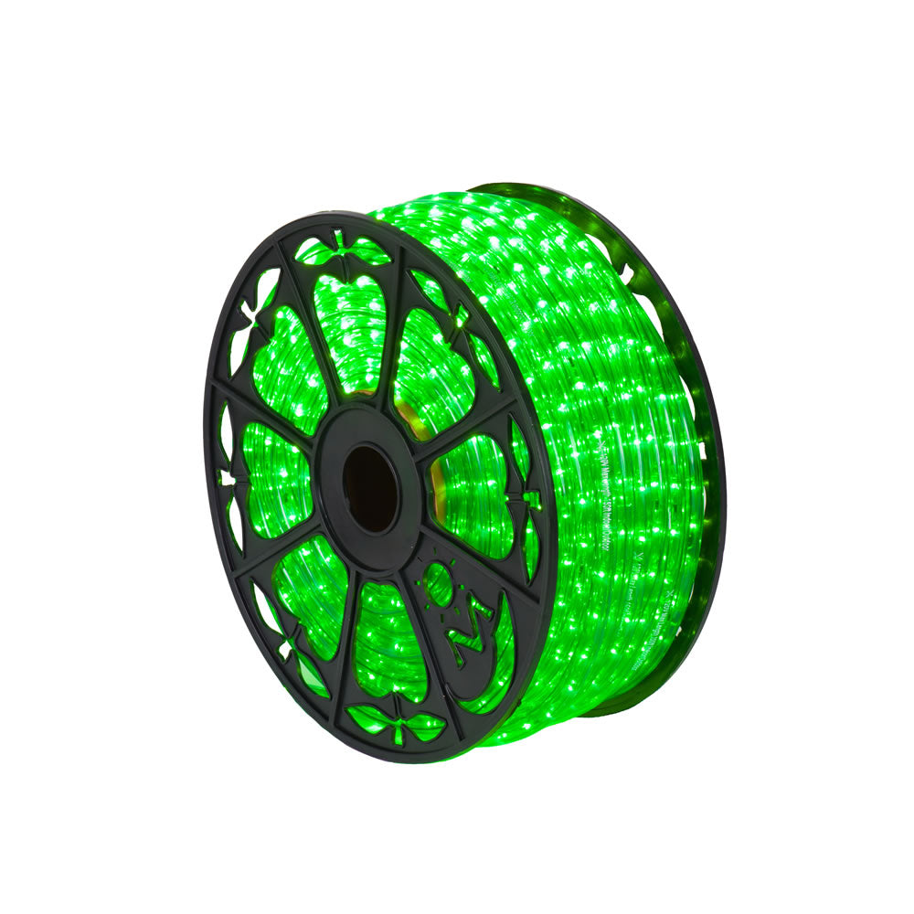 Vickerman 150' x .5” Green LED Rope Light 120V - X171504
