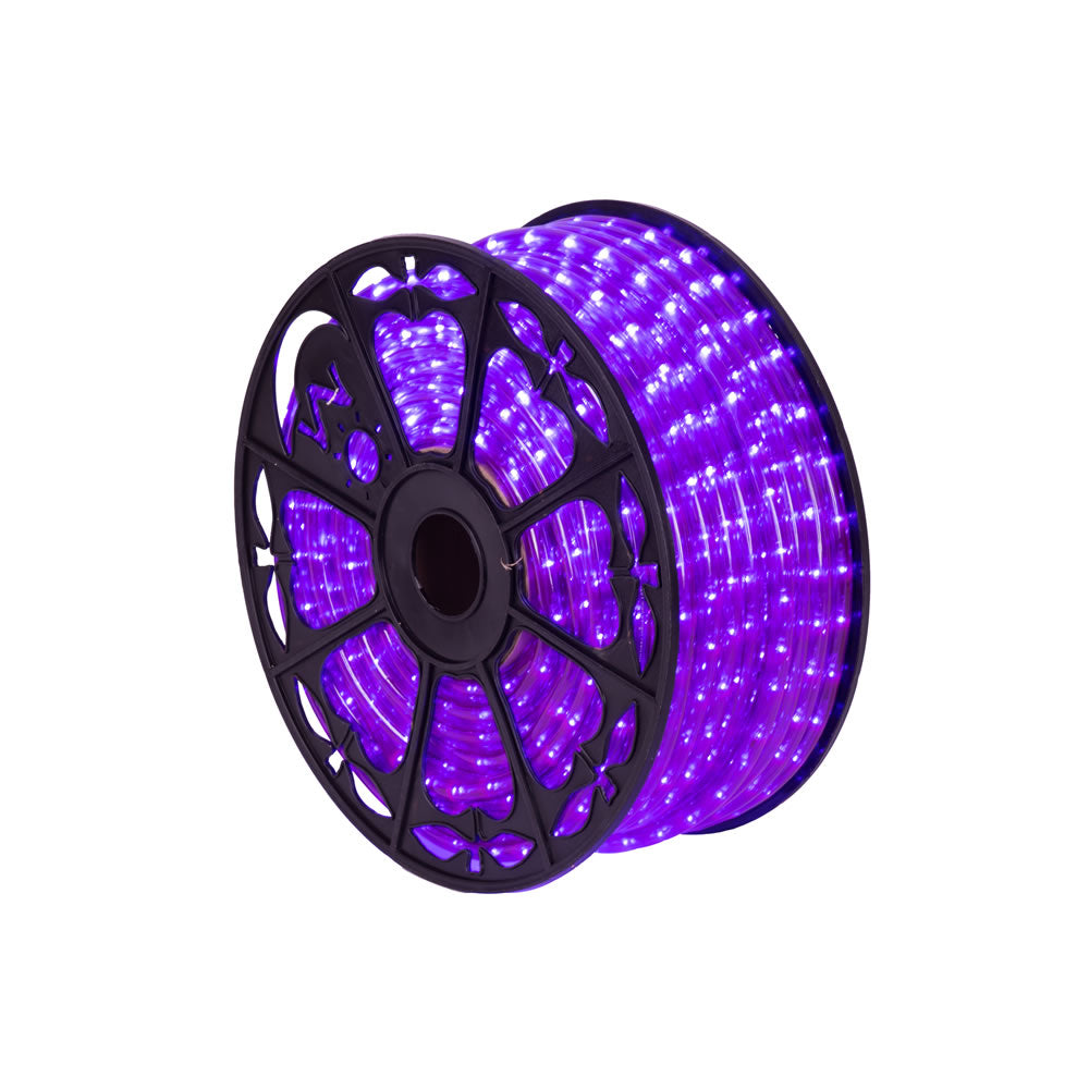 Vickerman 150' x .5” Purple LED Rope Light 120V - X171506