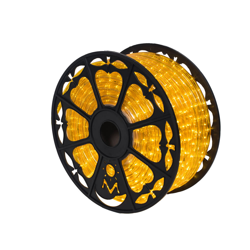 Vickerman 150' x .5” Yellow LED Rope Light 120V - X171507