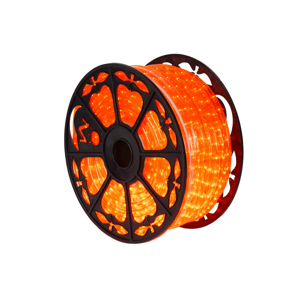 Vickerman 150' x .5” Orange LED Rope Light 120V - X171508