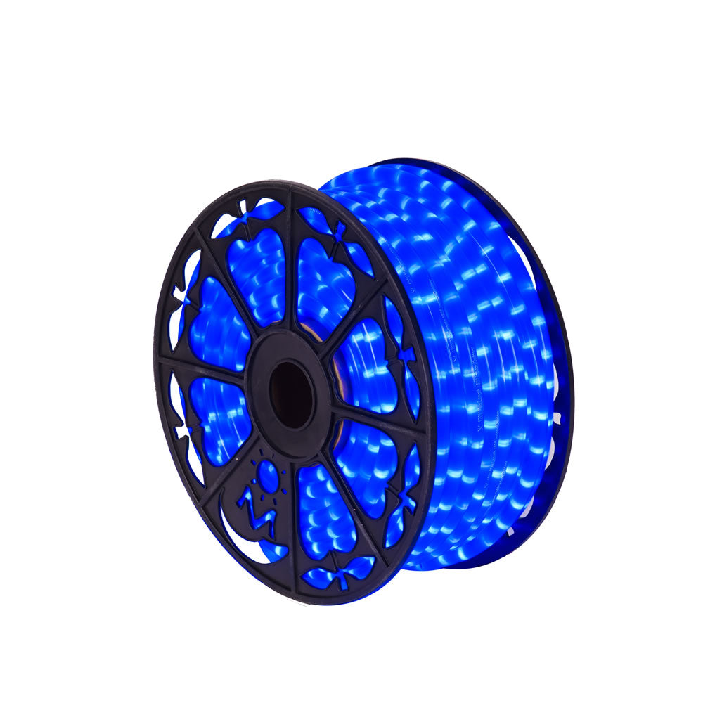 Vickerman 150' x .5” Fluorescent Blue LED Rope Lt - X171522