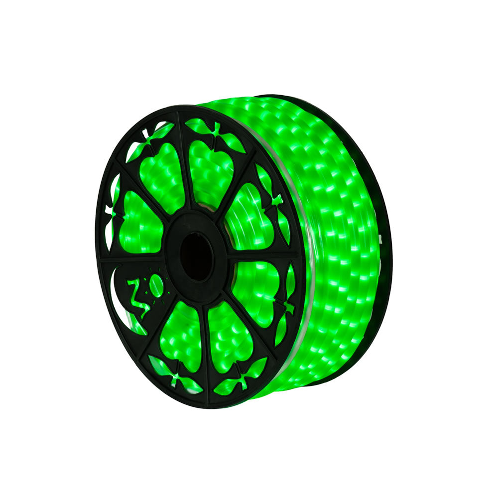 Vickerman 150' x .5” Fluorescent Green LED Rope Lt - X171524