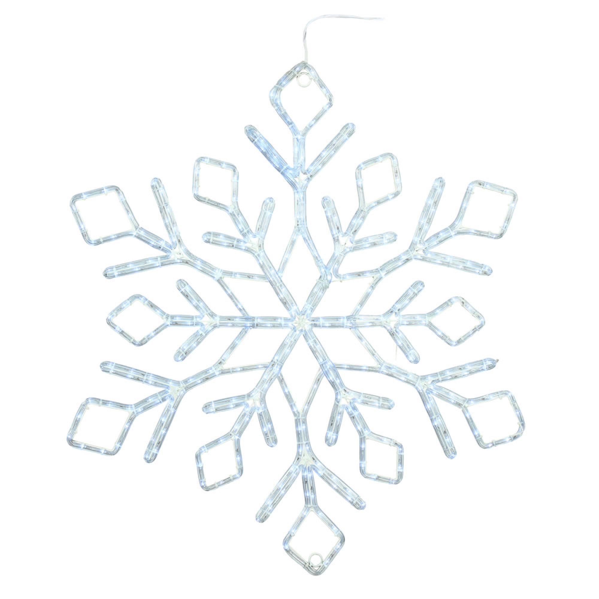 36” PureWht LED Diamond Snowflake
