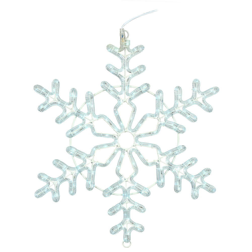 Vickerman 48″ PureWht LED Twinkle Forked Snowflake - X176248T