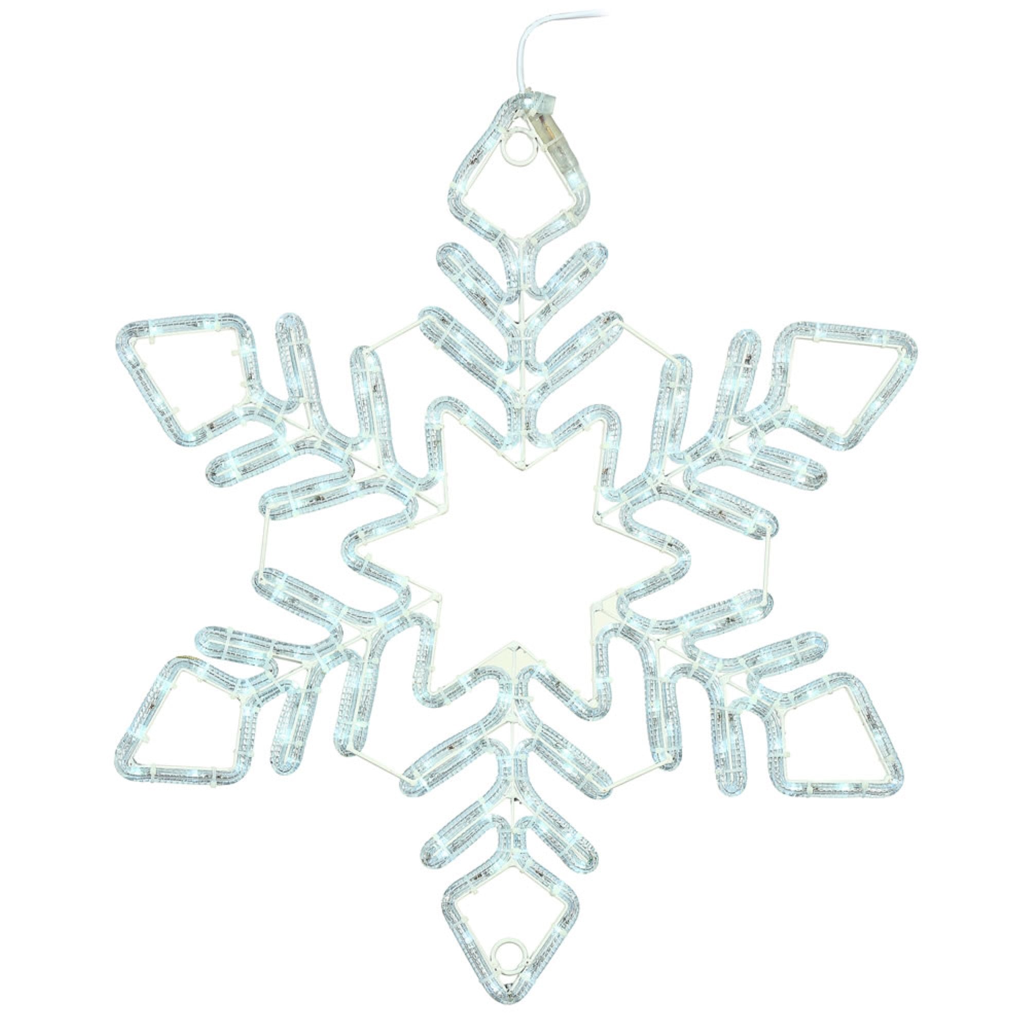 36” PureWht LED Star Snowflake
