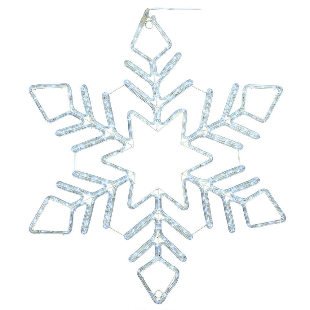 Vickerman 48″ PureWht LED Twinkle Star Snowflake - X176348T