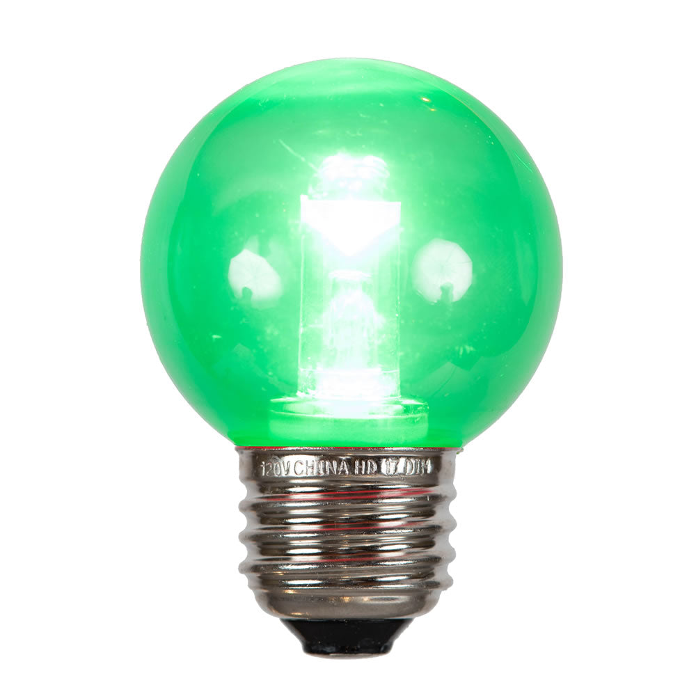 Vickerman G50 GREEN TUBE LED E26 BULB 10/BAG - X17G5004