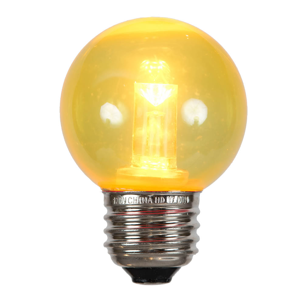 Vickerman G50 YELLOW TUBE LED E26 BULB 10/BAG - X17G5007