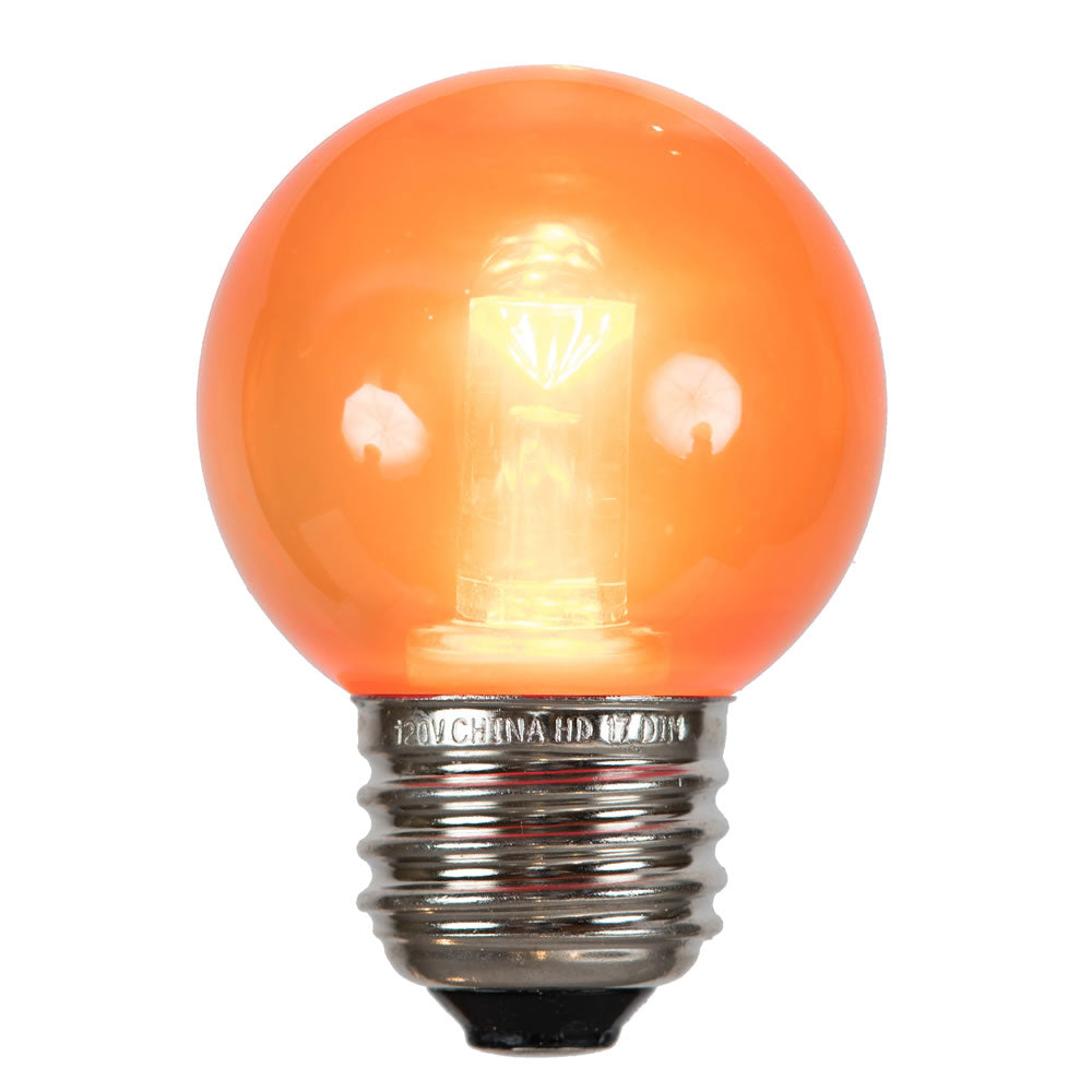 Vickerman G50 ORANGE TUBE LED E26 BULB 10/BAG - X17G5008