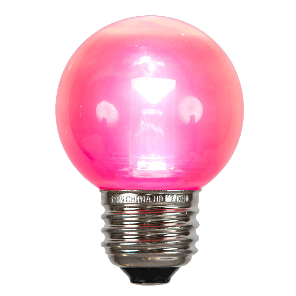 Vickerman G50 PINK TUBE LED E26 BULB 10/BAG - X17G5009