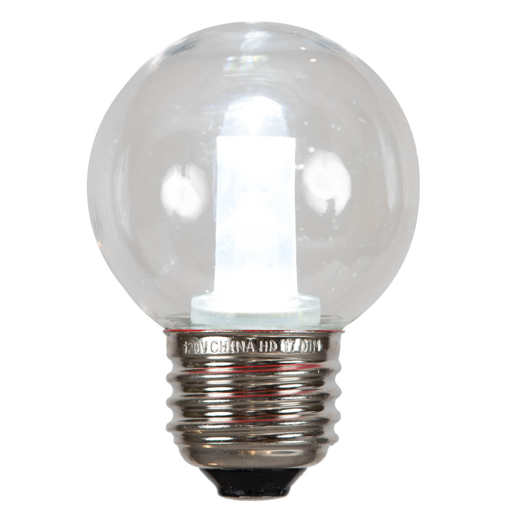 Vickerman G50 PURE WHITE TUBE LED E26 BULB 10/BAG - X17G5010