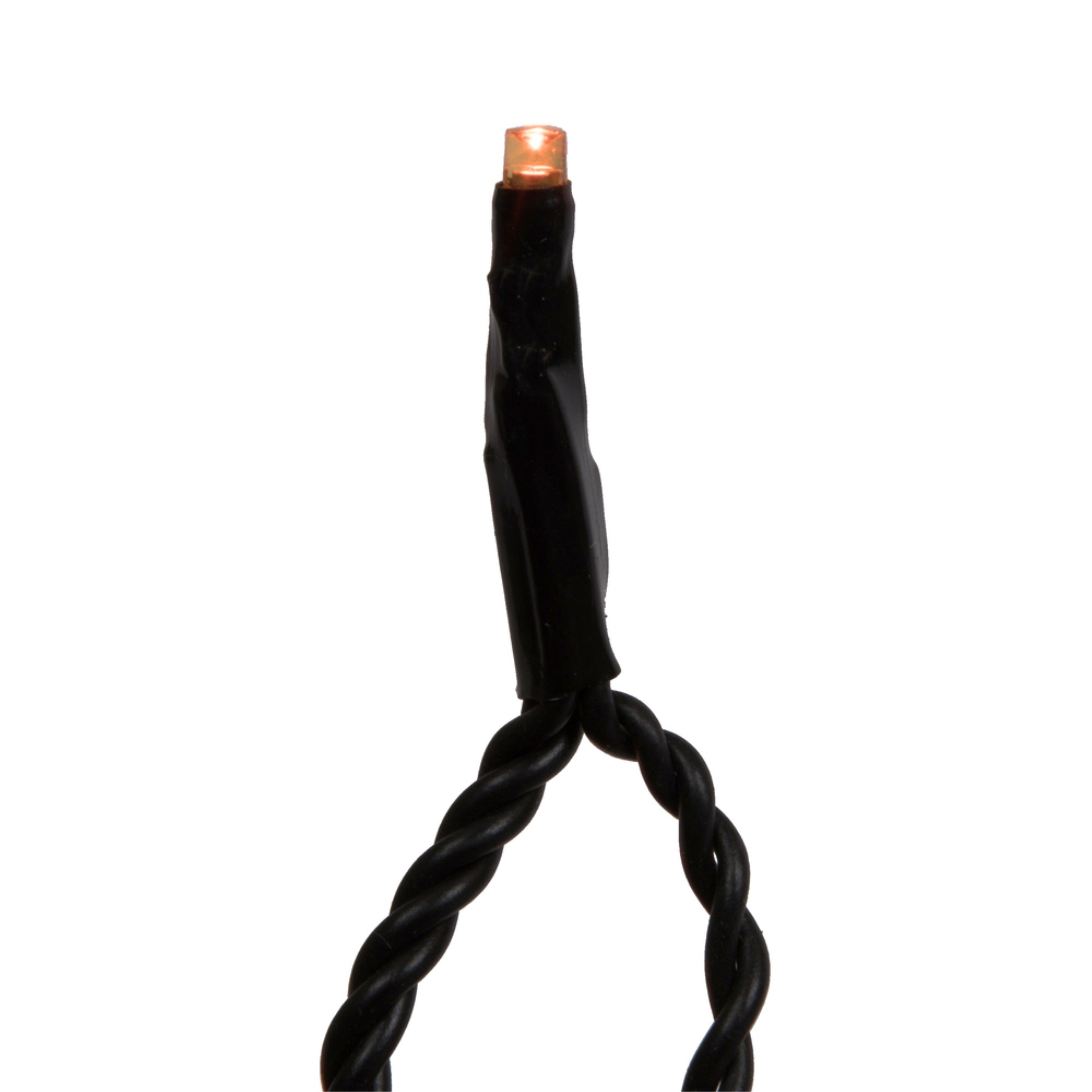 144Lt LED Orange Cluster Set BK E-C 24'L