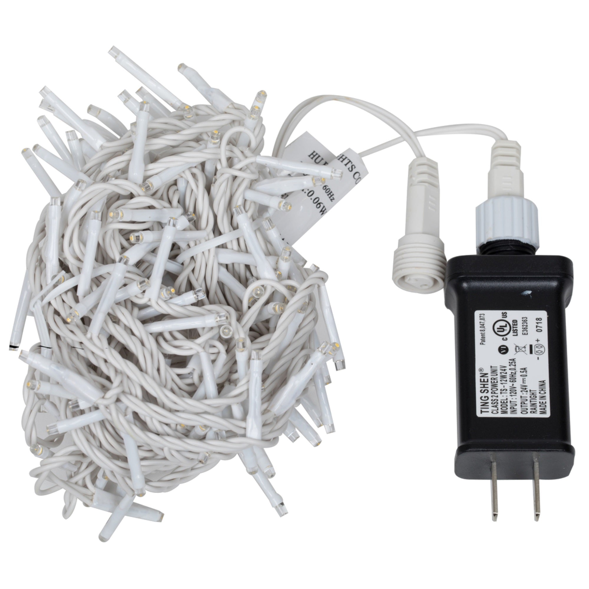 144Lt LED WmWht Cluster Set  WW E-C 24'L