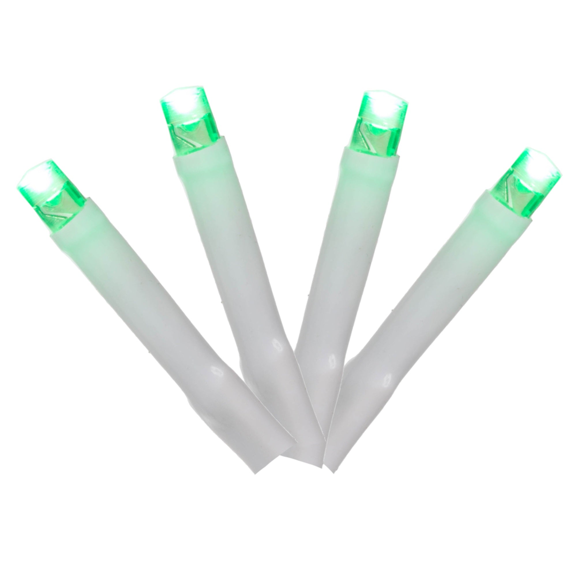 144Lt LED Green Cluster Set WW E-C 24'L