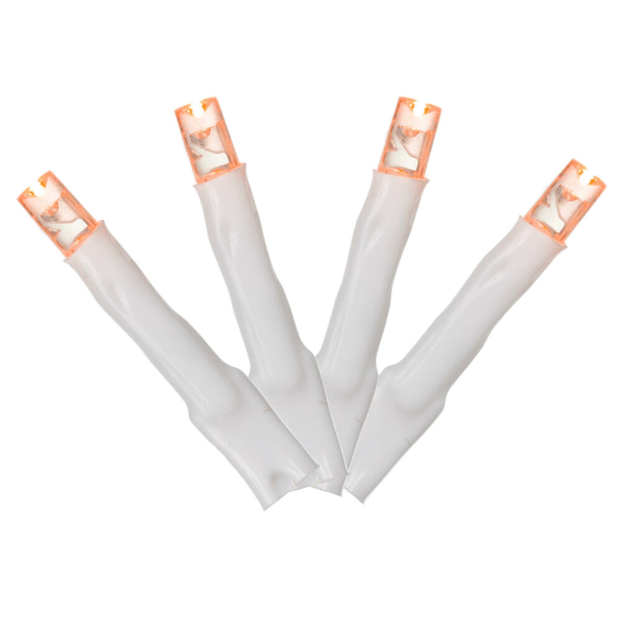 144Lt LED Orange Cluster Set WW E-C 24'L