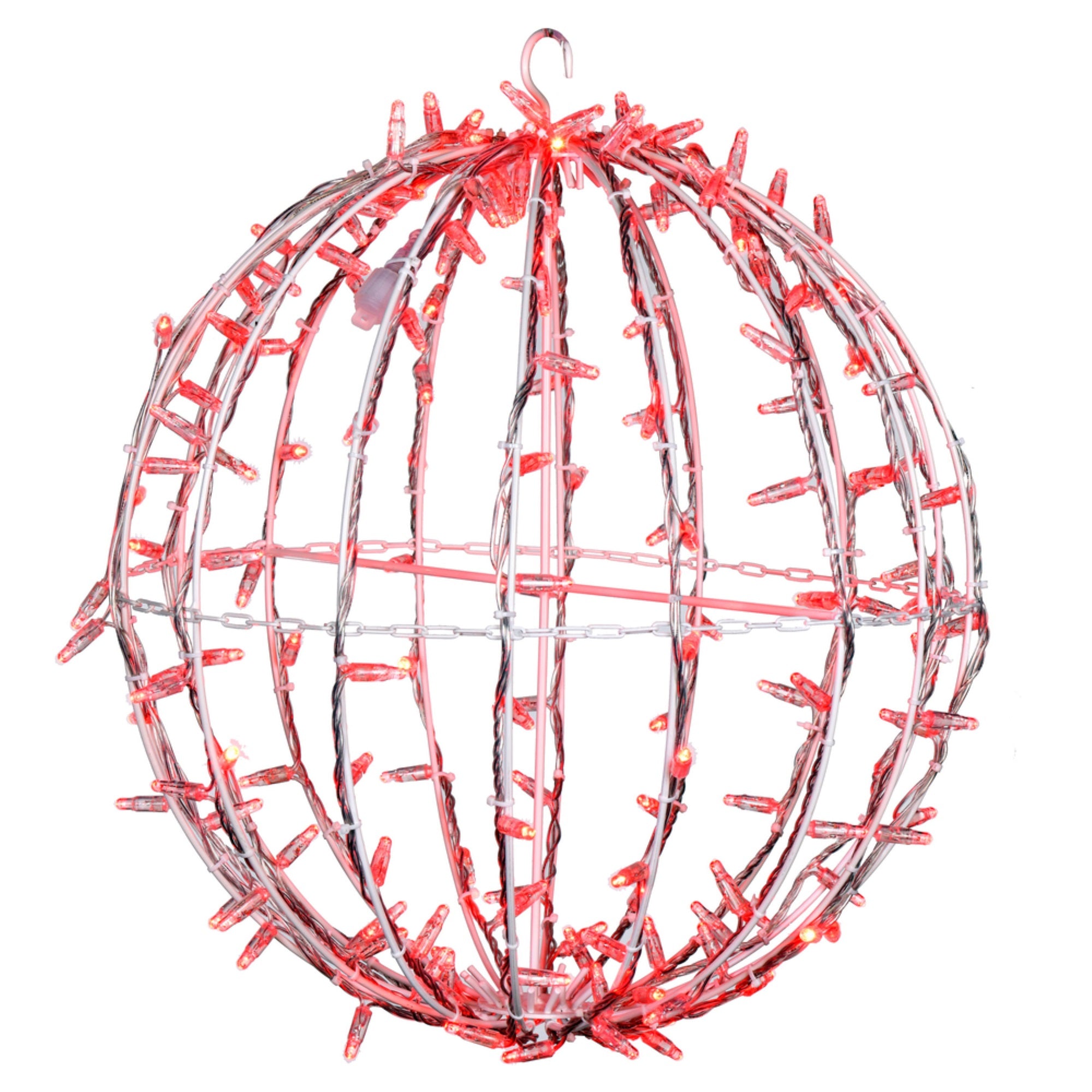 180Lt x 20” Red Jumbo Led Sphere