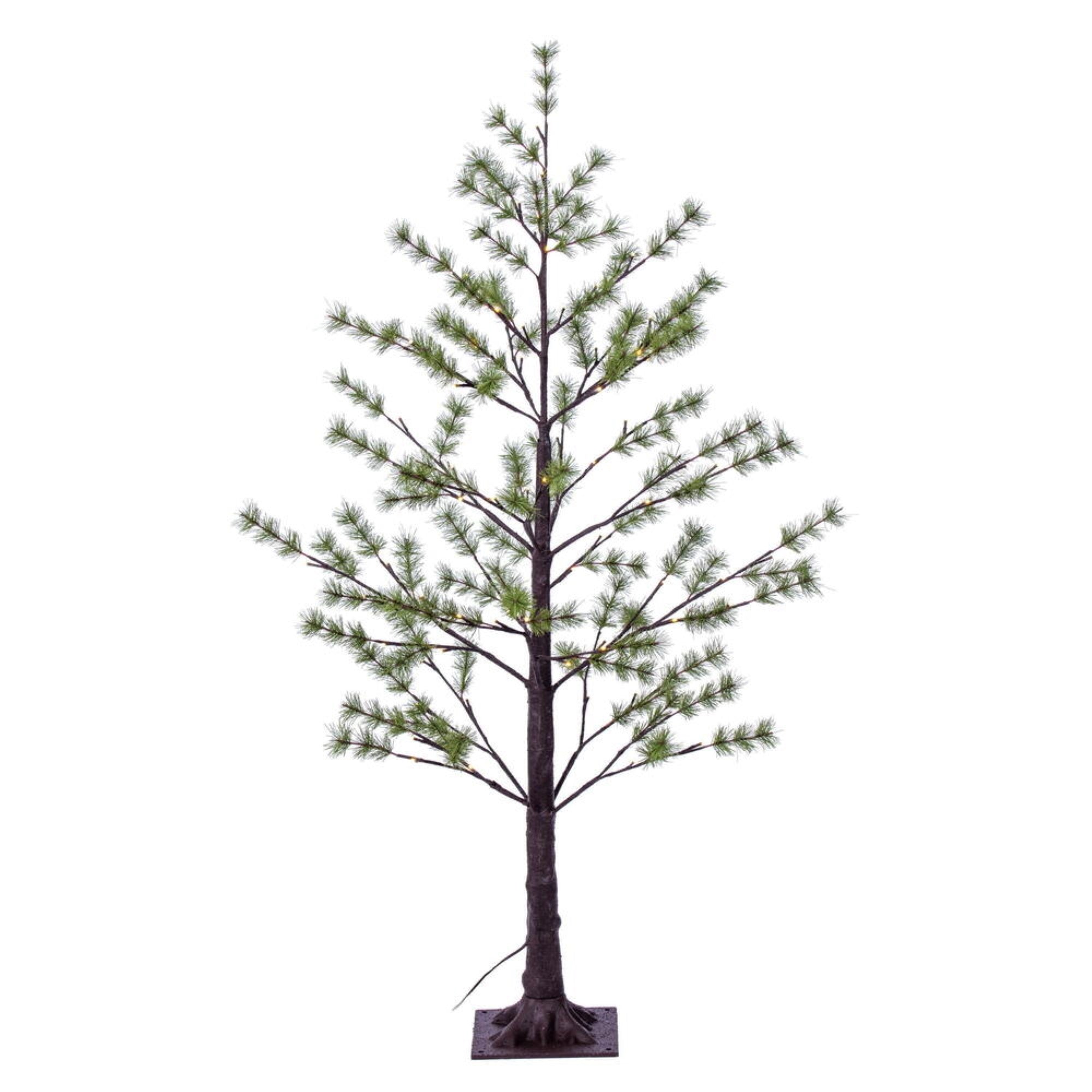 4' Green Mini Pine Twig Tree LED 72WW