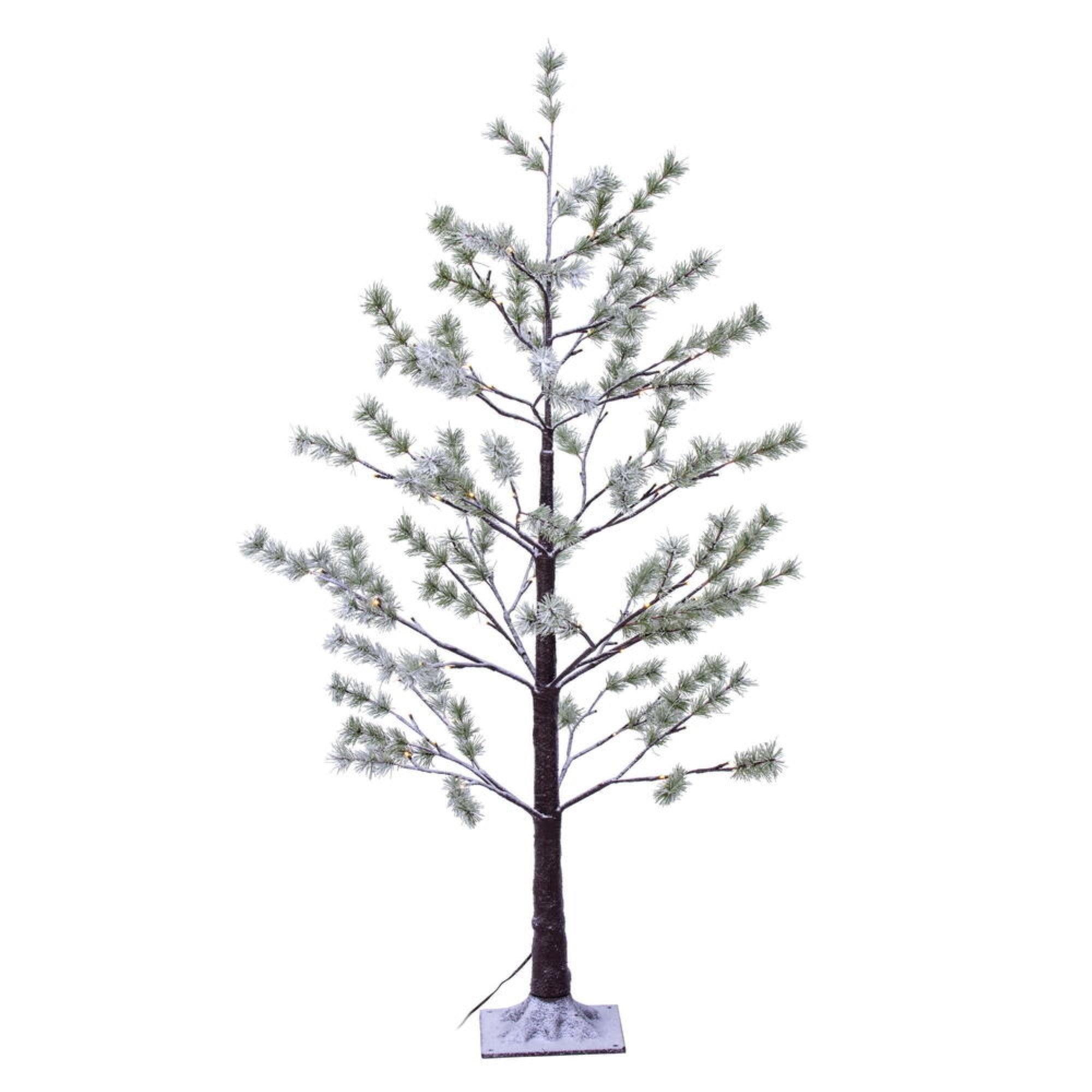 4' Green Frosted Mini Pine Tree LED 72WW