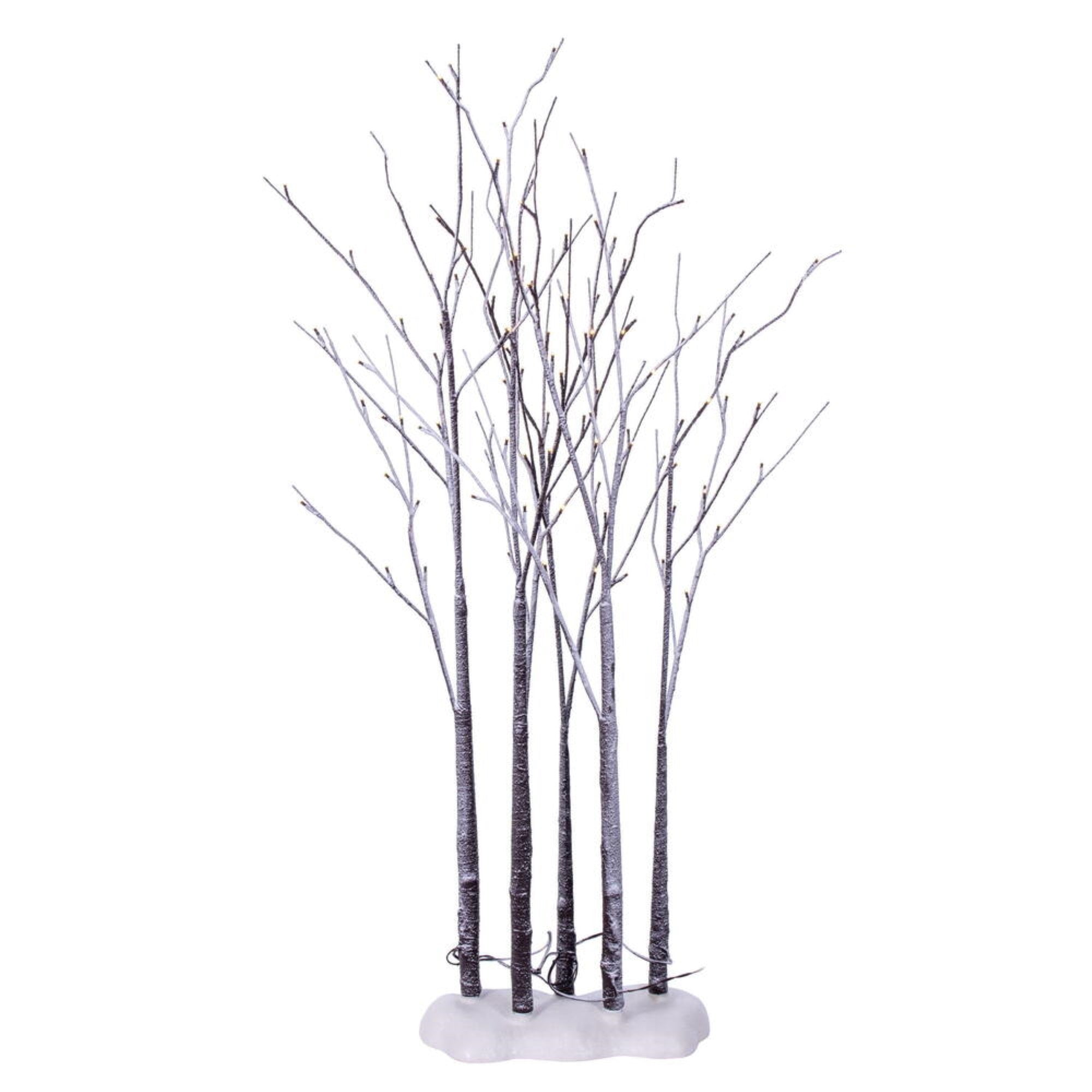 4' Brown Frstd Twig Grove LED104WW 5/Set