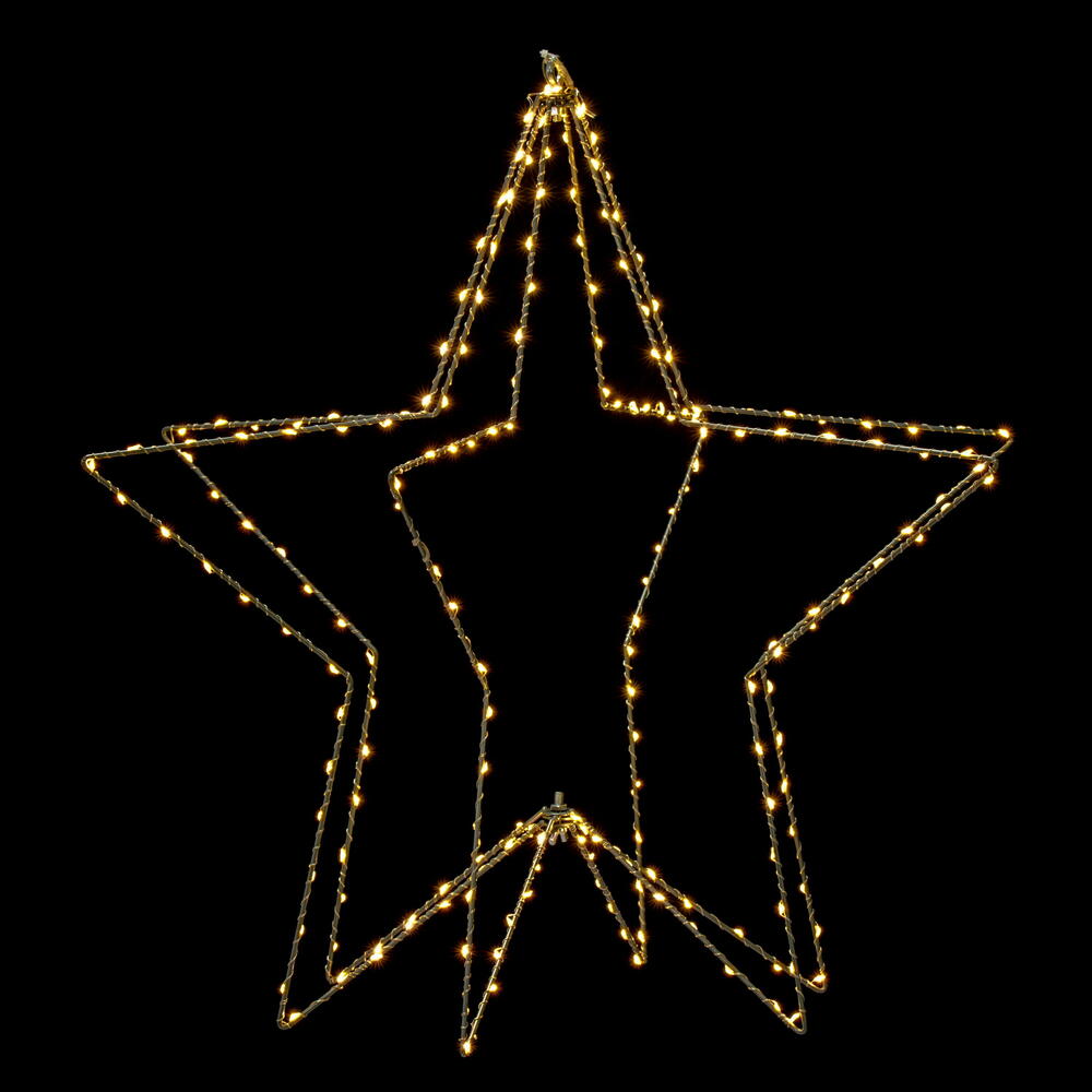 240Ltx24″ WW Tw LED Star Wire Silhouette