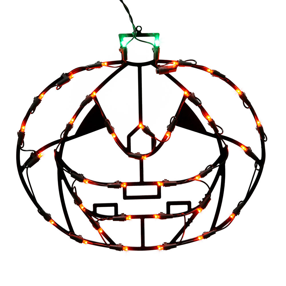 Vickerman 35Lt LEDPumpkin Window Decor 16x14″ - X490455