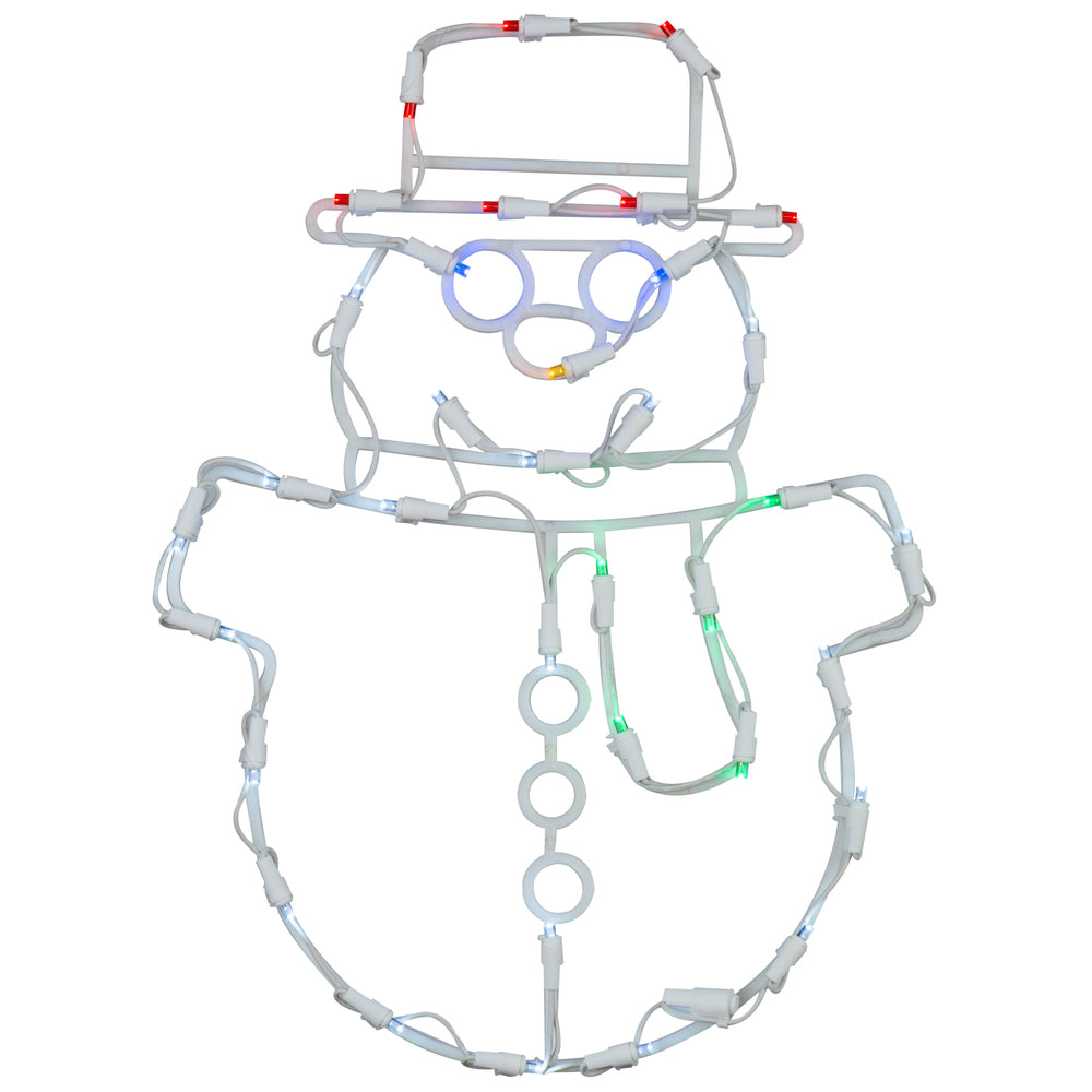 Vickerman 35Lt LEDSnowman Window Decor 17x12″ - X490527