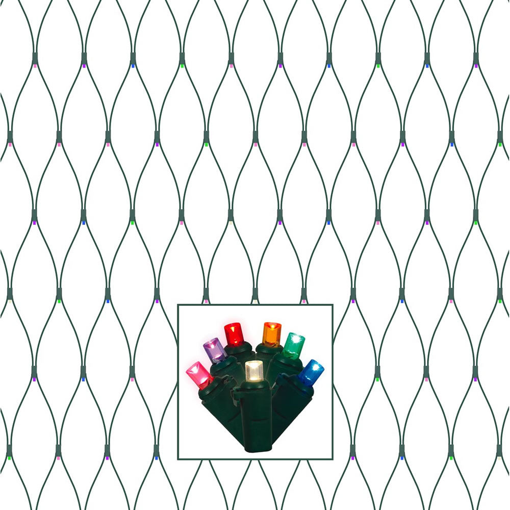 Vickerman 150Lt 2'x8' LED Multi/GW WideAngle Net - X4G2810