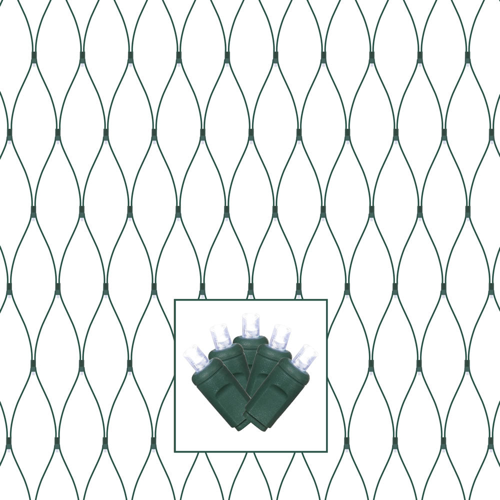 Vickerman 150Lt 2'x8' LED CoolWht/GW WideAngle Net - X4G2815