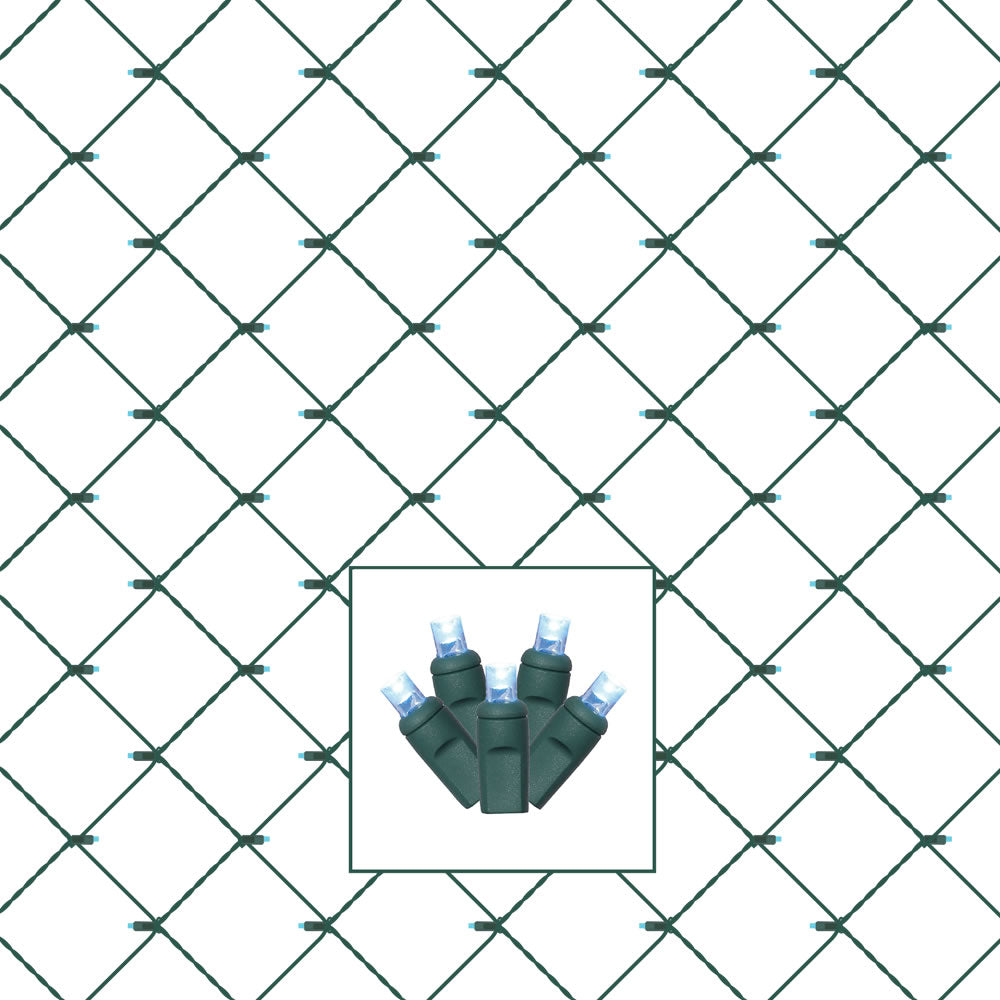 Vickerman 120Lt 4'x6' LED Teal/Gw WideAngle Net - X4G4632