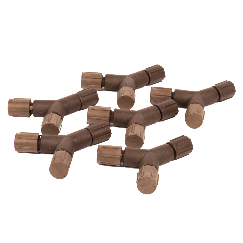 Vickerman Led Set Brown Coaxial Y Splitter 6/Bag - X6B6615