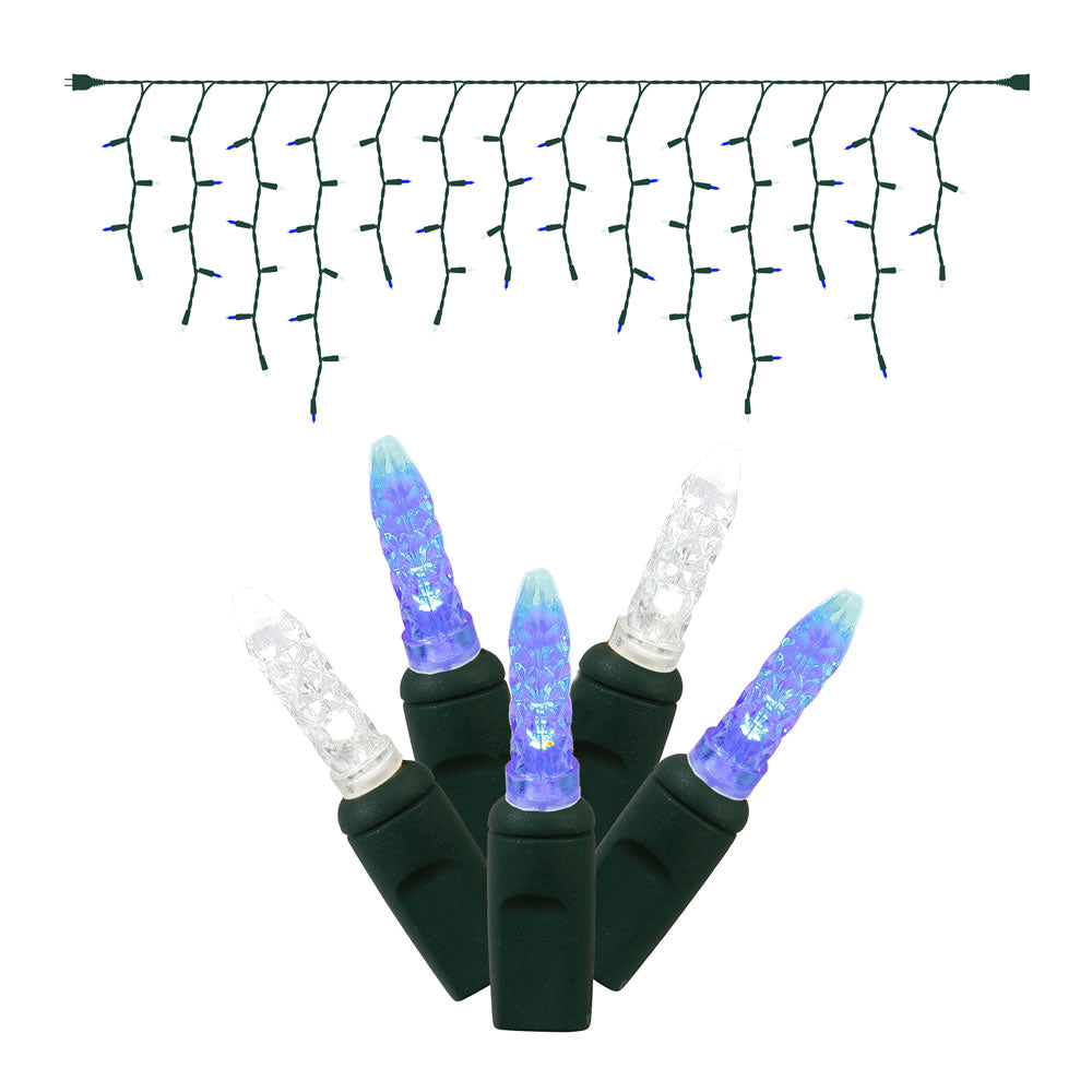 Vickerman 70Lt LED Blue-PureWht/GW M5 Icicle EC Se - X6G3114