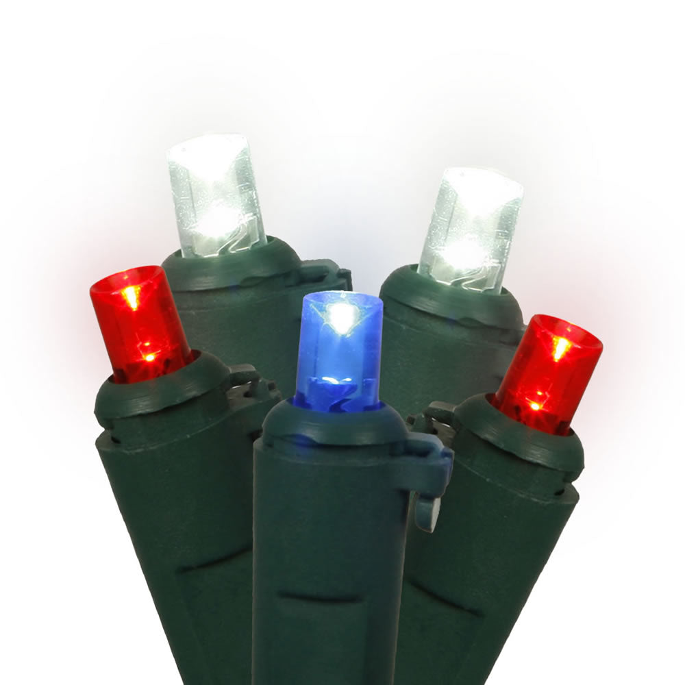 Vickerman 50Lt LED R-W-B/GW WA EC Set 1Pc 6″x25'L - X6G6521