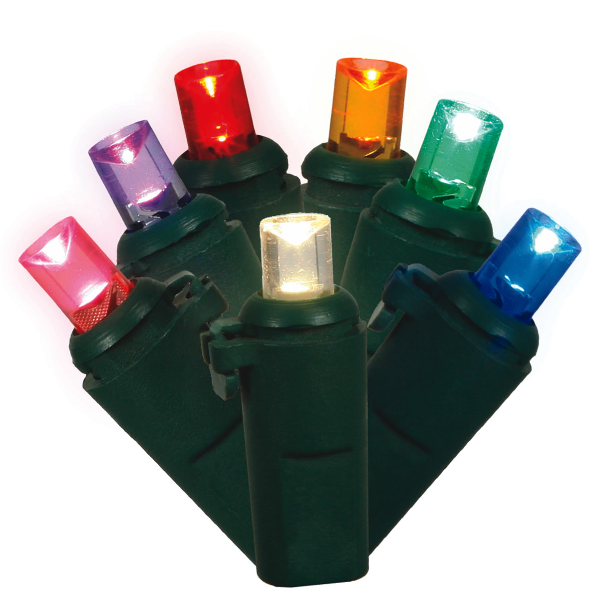 Vickerman 50Lt LED Multi Twinkle W-A EC 6″Sp 25'L - X6G6700T