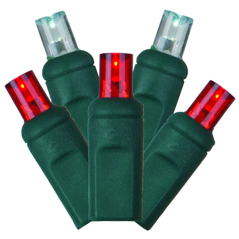 Vickerman 50Lt LED Red-Wht Twinkle WA EC 6”Sp 25'L - X6G6725T