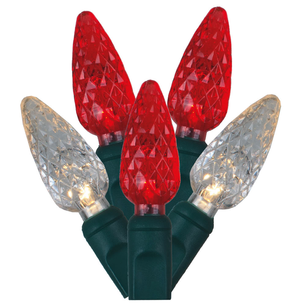 Vickerman 50Lt LED Red/WmWht GW C6 EC Set  6″x25'L - X6G8525