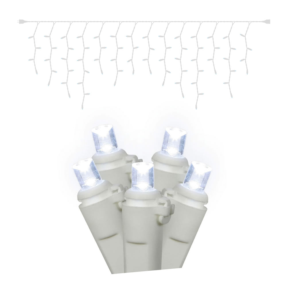 Vickerman 70Lt LED CoolWt/Ww WideAngle IcicleEC 9' - X6W3305