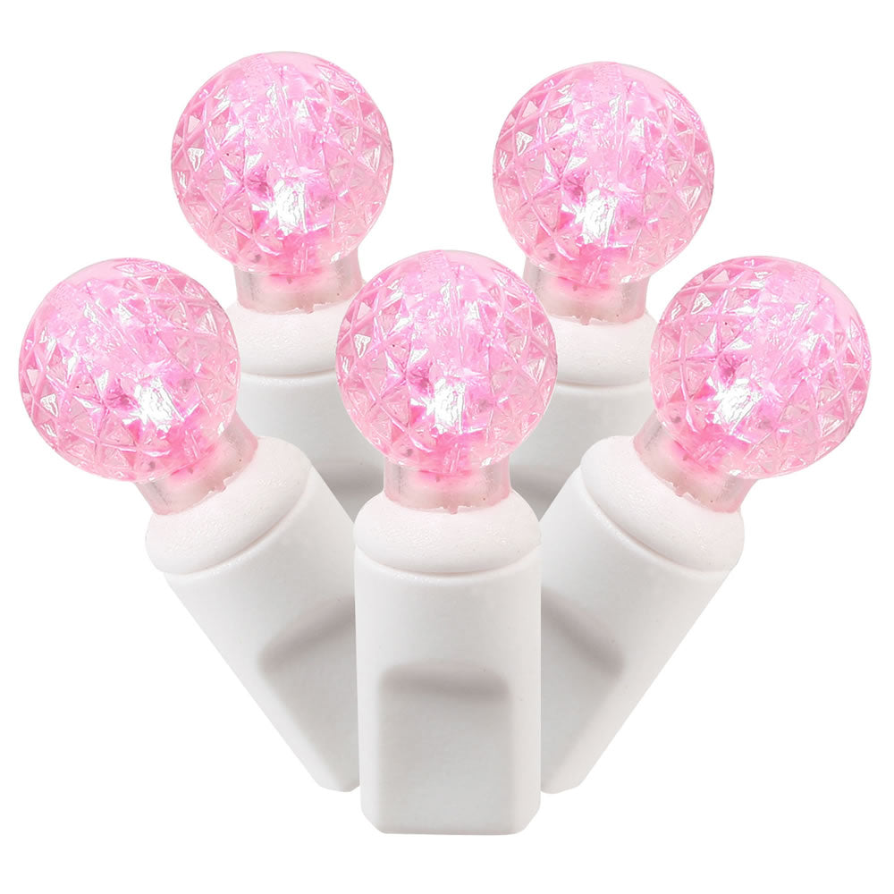 Vickerman 50Lt LED Pink/WW G12 EC Set  25'L - X6W9510