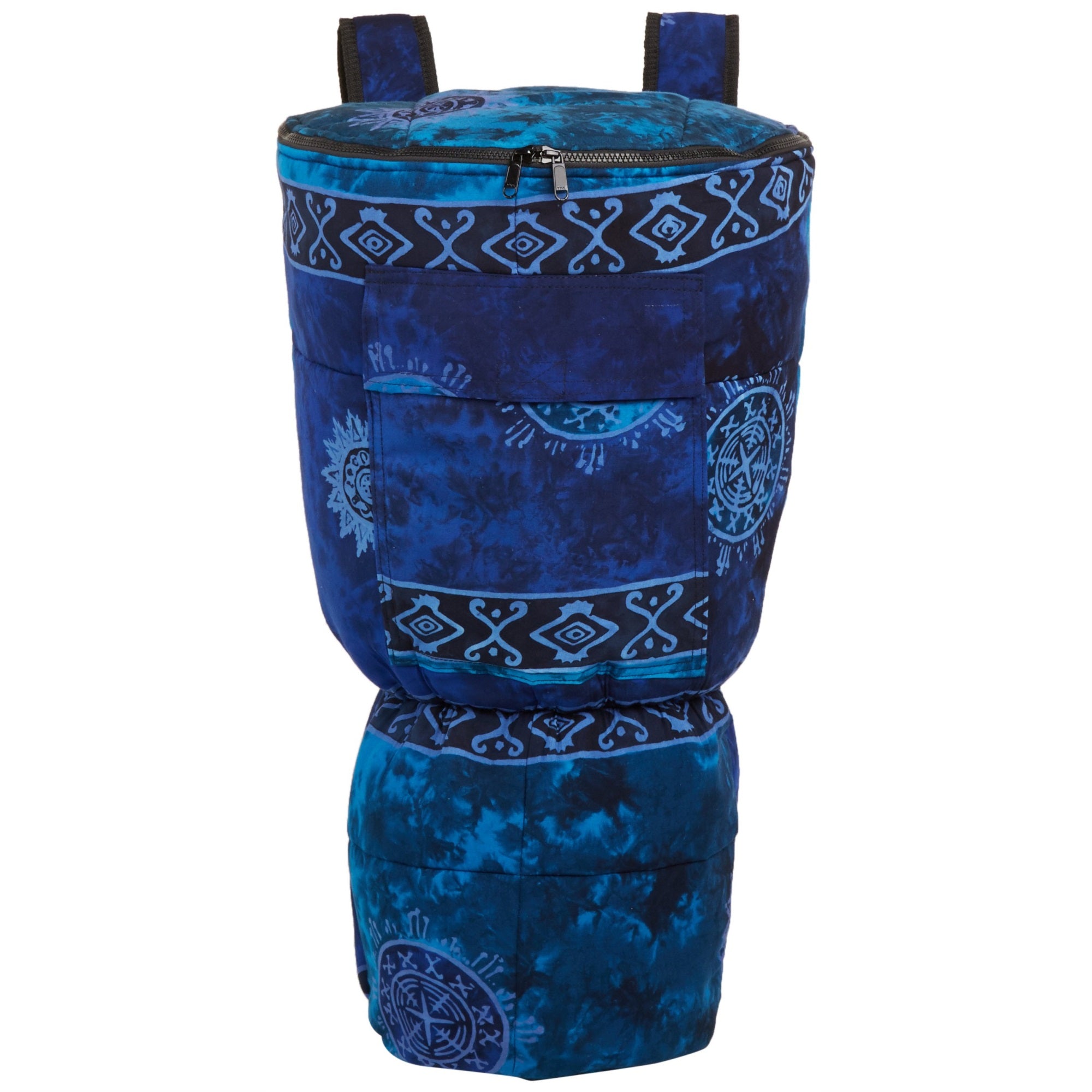 Celestial Blue Djembe Backpack Bag, Extra Large