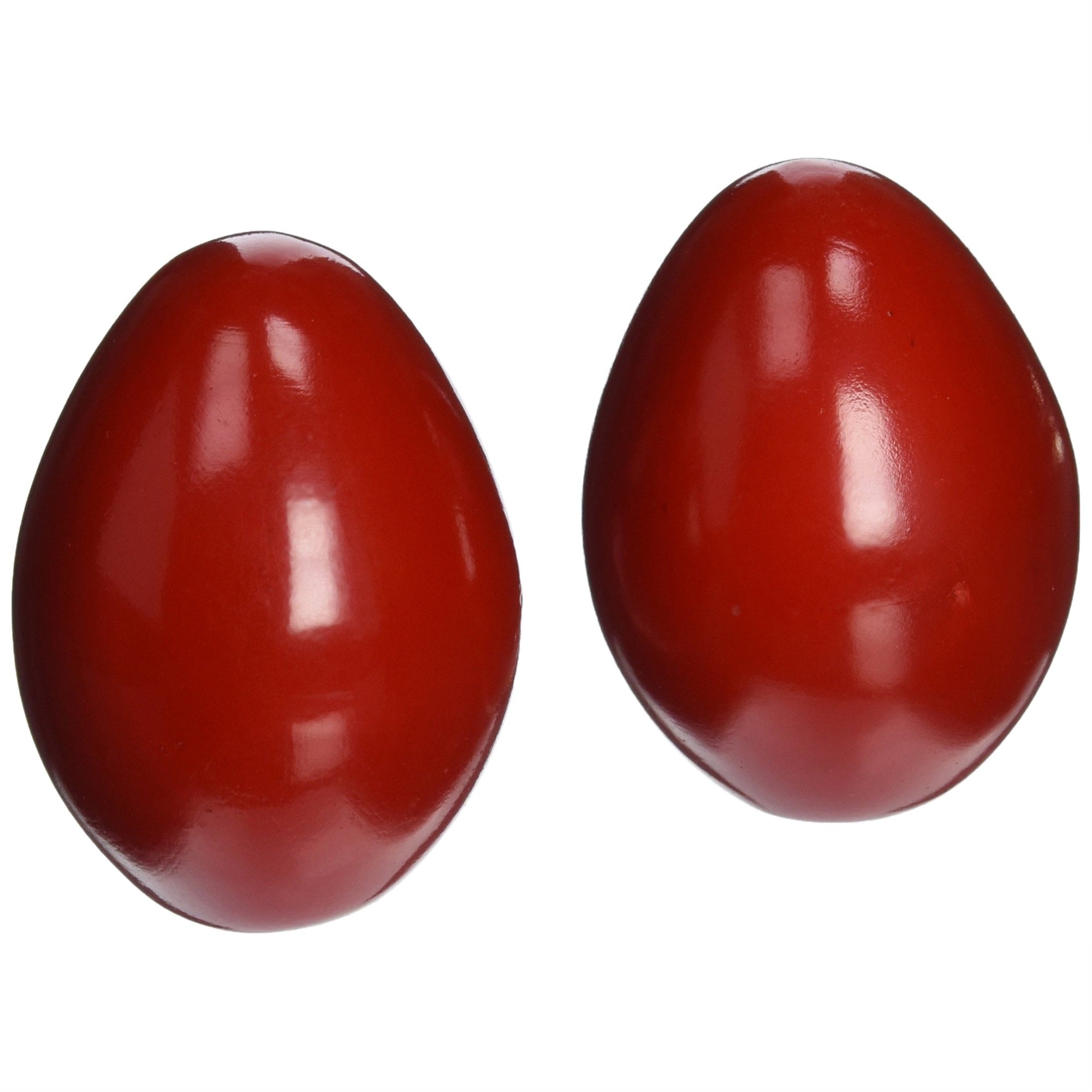 Red Wooden Egg Shakers - Pair