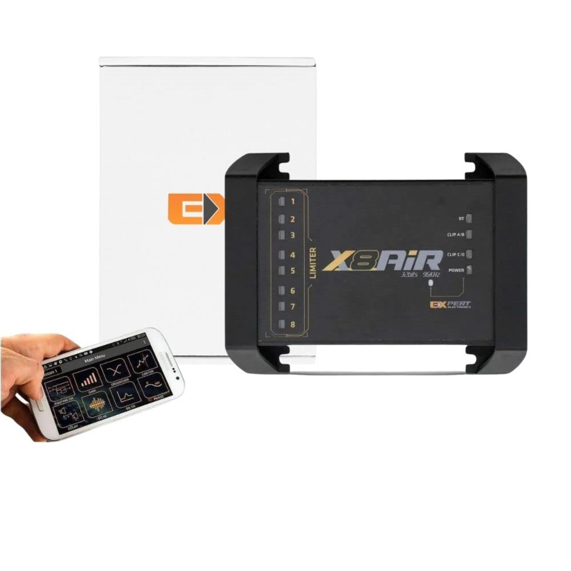 8 Channel Car Audio Processor Controlled Via Bluetooth Mobile App