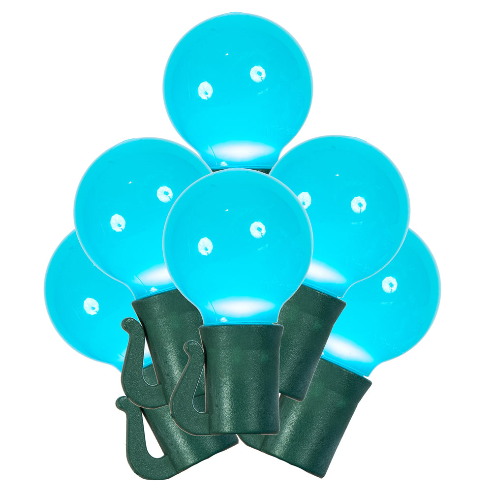 Vickerman 25Lt LED G30 Teal Ceramic Gw 8”Sp 16'L - X8GCG49