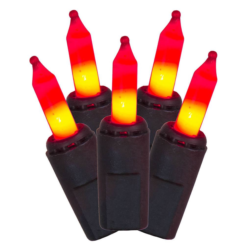 Vickerman 50Lt Orange Dura-Lit/BKw Ec Set 9” Sp - X9BK518LED
