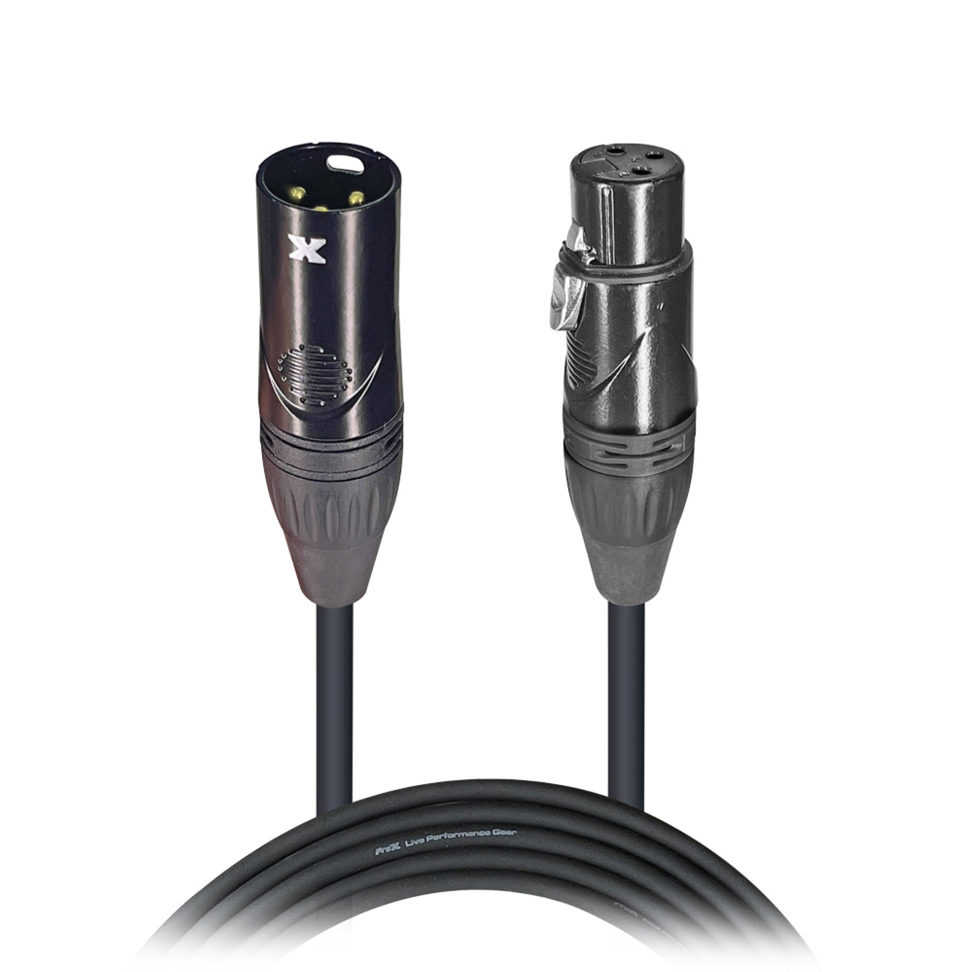 ProX XC-DMX10 10 Ft. High Performance DMX Male 3-Pin to DMX Female 3-Pin Cable