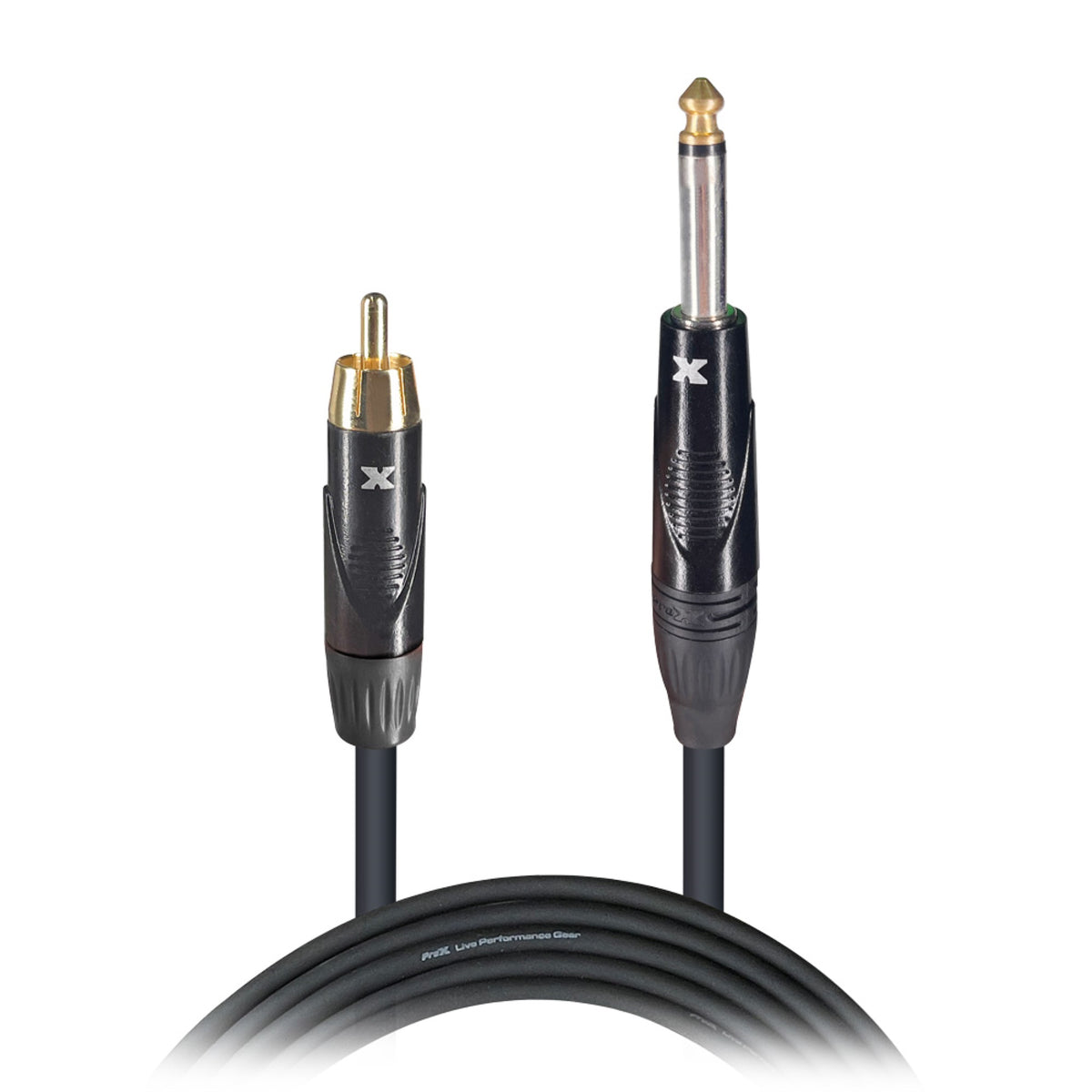 Prox Xc-Pr05 5 Ft. Unbalanced Rca Male To 1/4 Male High Performance Audio Cable