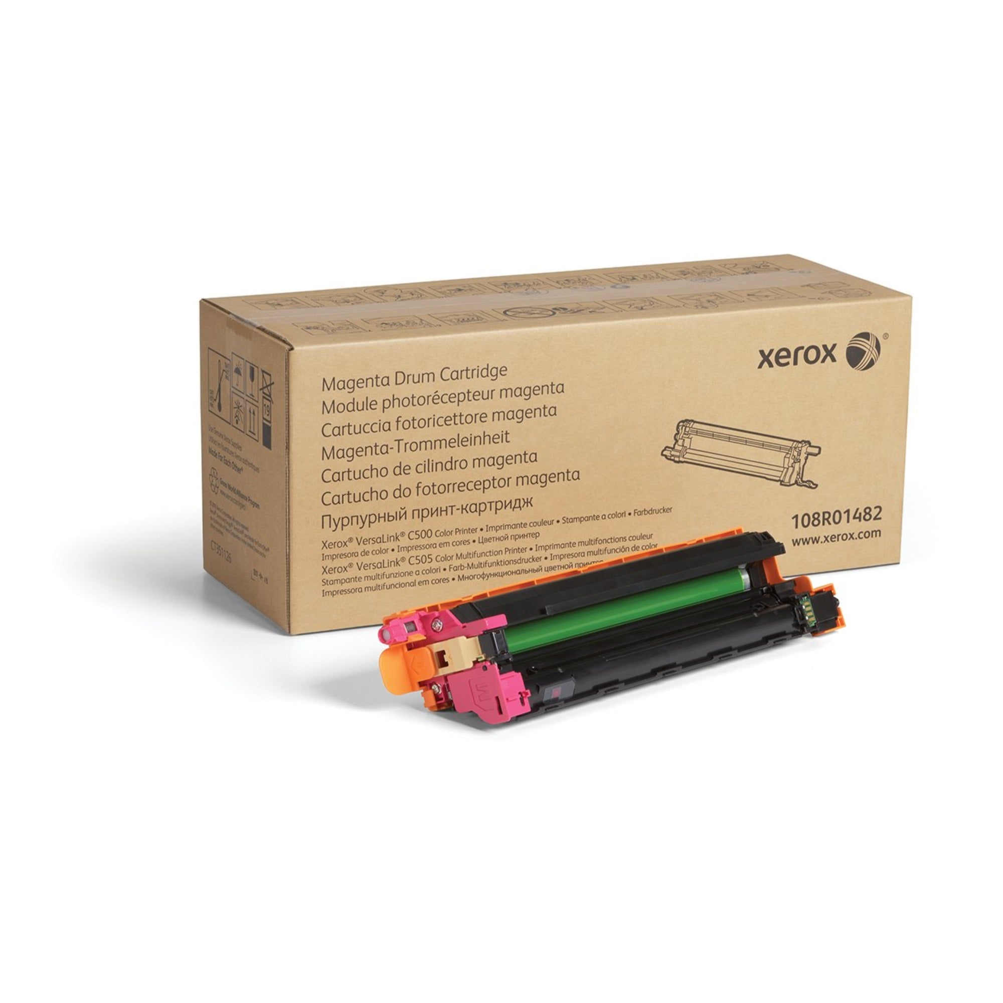 Xerox Genuine Magenta Drum Cartridge 108R01482-40 000 Pages for Use in Versalink C500/C505 Toner, 1 Size