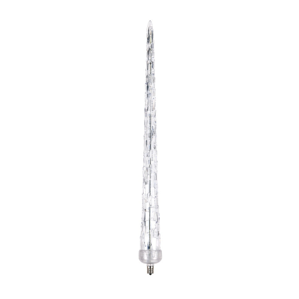 Vickerman 24 Ledcool Wht Falling Icicle Bulb E17 - Xice995