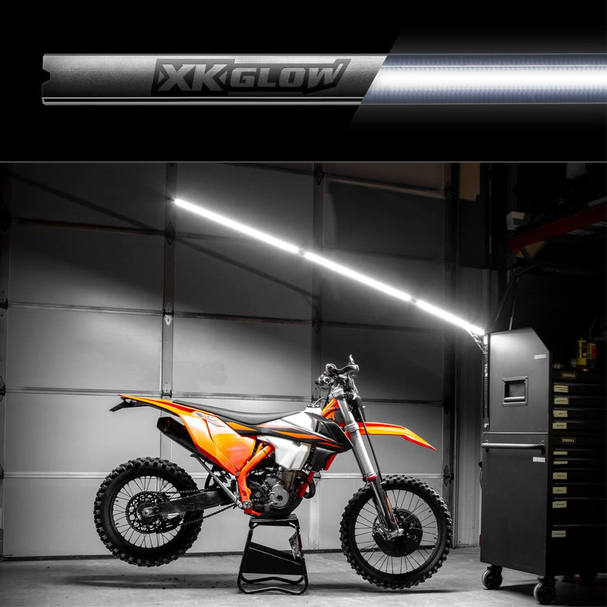 Xkglow 5Ft Nitestix Foldable Overhead Led Work Light For Race Trailer Garage Work Truck Shop Lighting