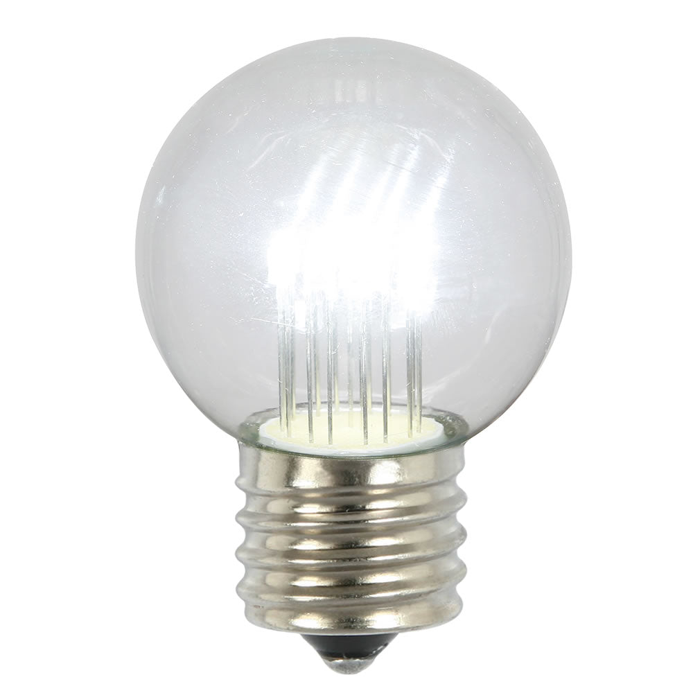 Vickerman G50 LED Pure Wht E26 Glass Bulb 5/Box.9W - XLED265P