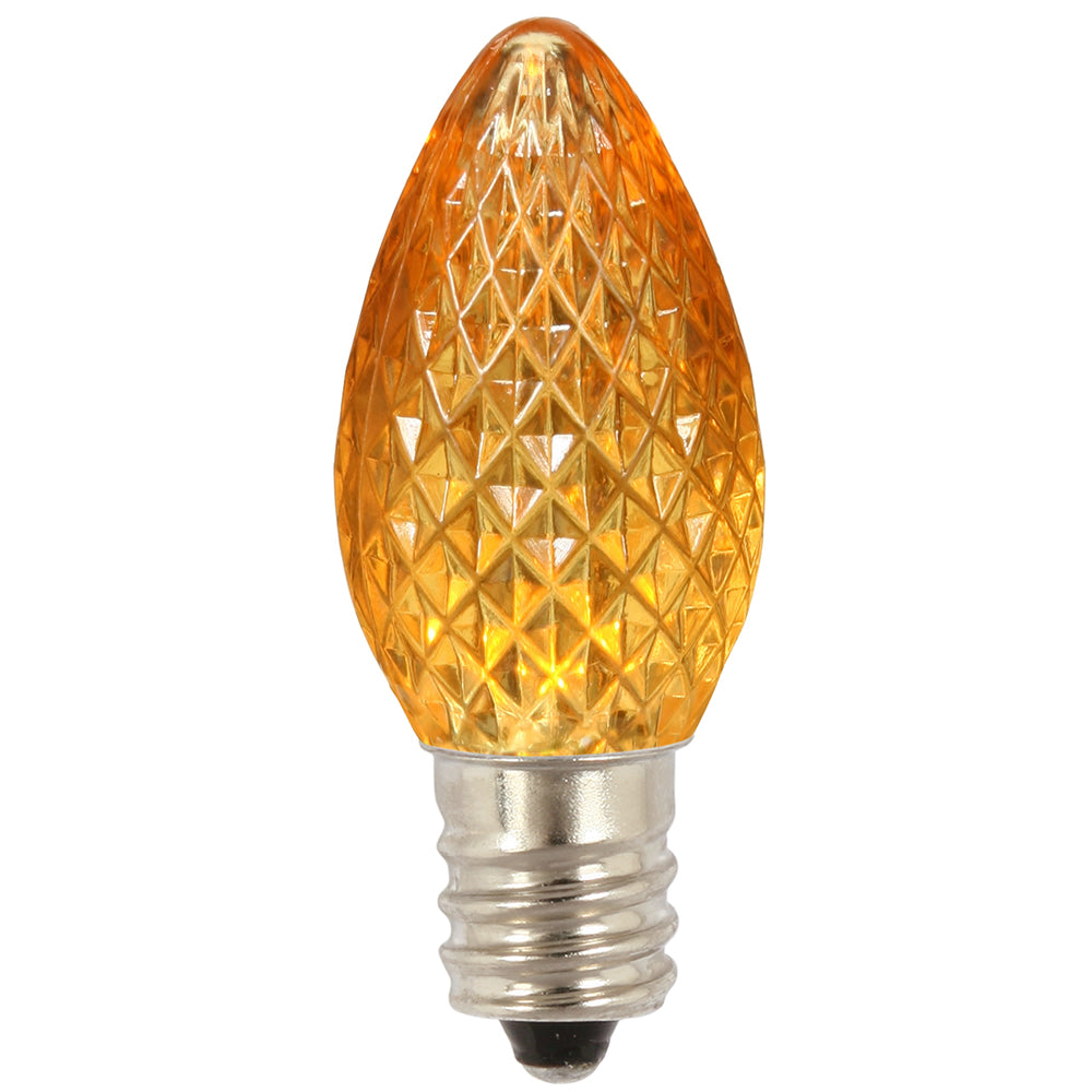 Vickerman C7 Faceted LED Yellow Twinkle Bulb 25/Bx - XLEDC77T-25